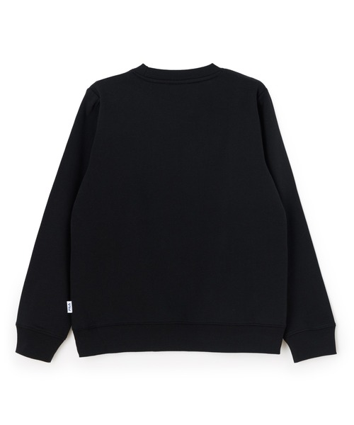 FILA（フィラ）の「LINEAR LOGO SWEAT SHIRT / リニアロゴ　スウェットシャツ（スウェット・レディース・ラベンダー/ワインレッド/ブラック・M/L/XL）」の4枚目の写真