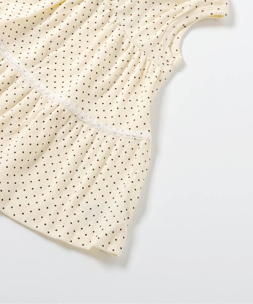 apres les cours（アプレレクール）の「バックオープンフリルトップス（Tシャツ/カットソー・キッズ・オレンジ/クリーム/ブラウン・80/120/100/140/130/90/110）」の13枚目の写真