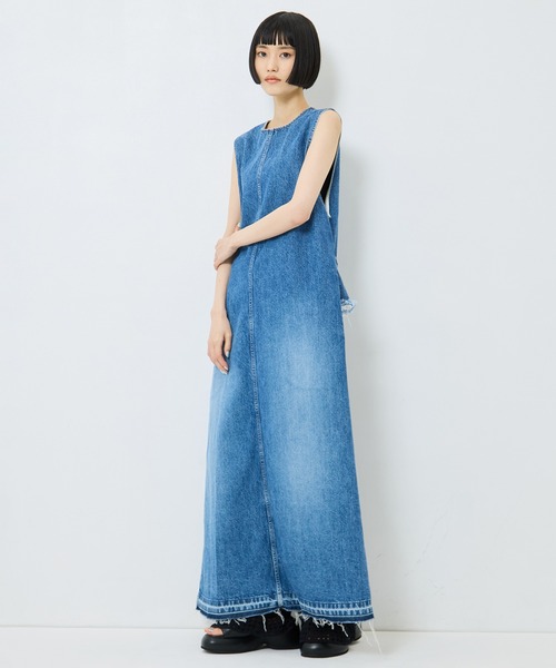 TOGA PULLA（トーガ　プルラ）の「【TOGA PULLA/トーガプルラ】Denim dress/デニムドレス（ワンピース・レディース・ブラック/ブルー・S/M）」の9枚目の写真