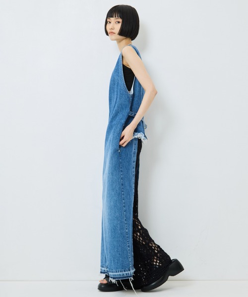 TOGA PULLA（トーガ　プルラ）の「【TOGA PULLA/トーガプルラ】Denim dress/デニムドレス（ワンピース・レディース・ブラック/ブルー・S/M）」の10枚目の写真