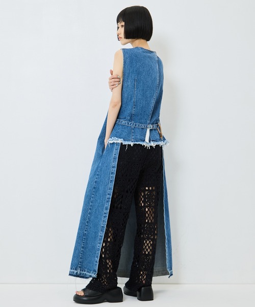 TOGA PULLA（トーガ　プルラ）の「【TOGA PULLA/トーガプルラ】Denim dress/デニムドレス（ワンピース・レディース・ブラック/ブルー・S/M）」の12枚目の写真