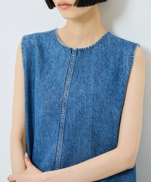 TOGA PULLA（トーガ　プルラ）の「【TOGA PULLA/トーガプルラ】Denim dress/デニムドレス（ワンピース・レディース・ブラック/ブルー・S/M）」の13枚目の写真