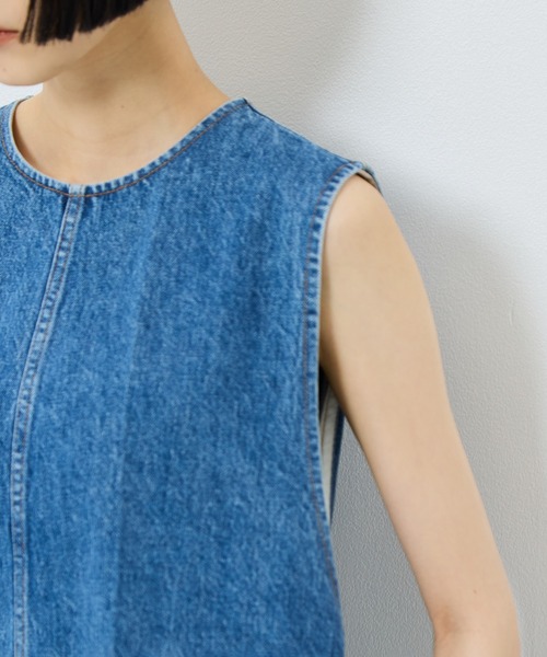 TOGA PULLA（トーガ　プルラ）の「【TOGA PULLA/トーガプルラ】Denim dress/デニムドレス（ワンピース・レディース・ブラック/ブルー・S/M）」の14枚目の写真