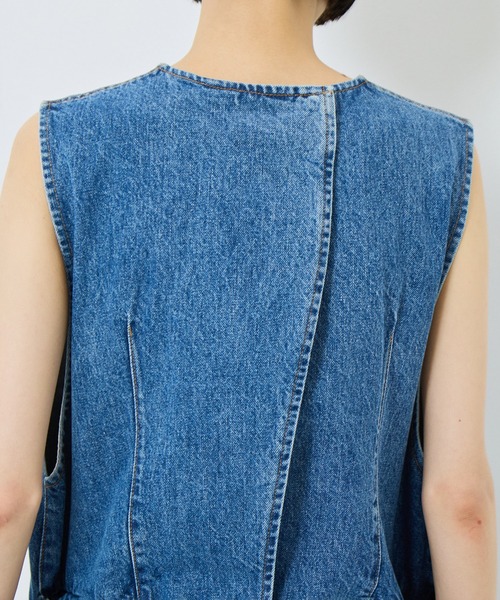 TOGA PULLA（トーガ　プルラ）の「【TOGA PULLA/トーガプルラ】Denim dress/デニムドレス（ワンピース・レディース・ブラック/ブルー・S/M）」の18枚目の写真