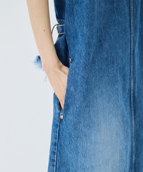 TOGA PULLA（トーガ　プルラ）の「【TOGA PULLA/トーガプルラ】Denim dress/デニムドレス（ワンピース・レディース・ブラック/ブルー・S/M）」の15枚目の写真