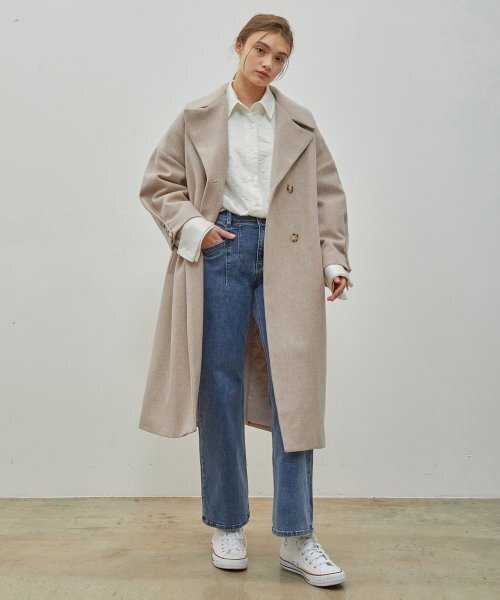 RYUL+WAI(リュルアンドワイ)の「ハイウエストバックバンドデニムロングパンツブルー(デニムパンツ・レディース・その他・SMALL/MEDIUM)」の2枚目の写真