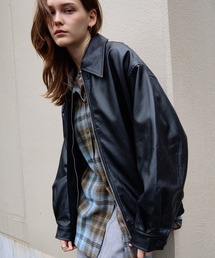 CULLNI（クルニ）の「Faux Leather Tailored Short Coat（ブルゾン