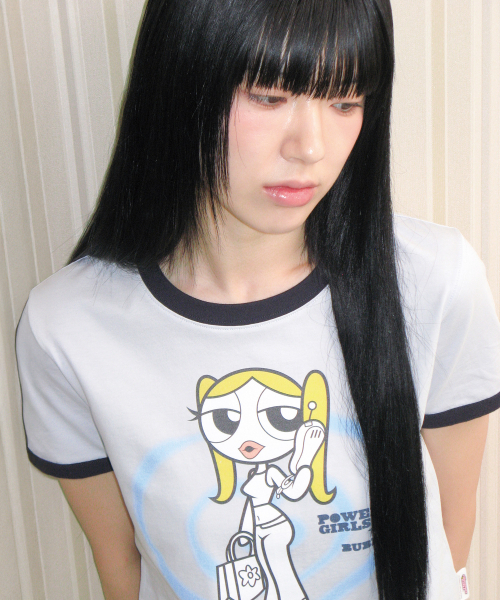 AMESWORLDWIDE(アメスワールドワイド)の「PPG GIRL RINGER TEE SKY BLUE(Tシャツ/カットソー・レディース・その他・FREE)」の9枚目の写真