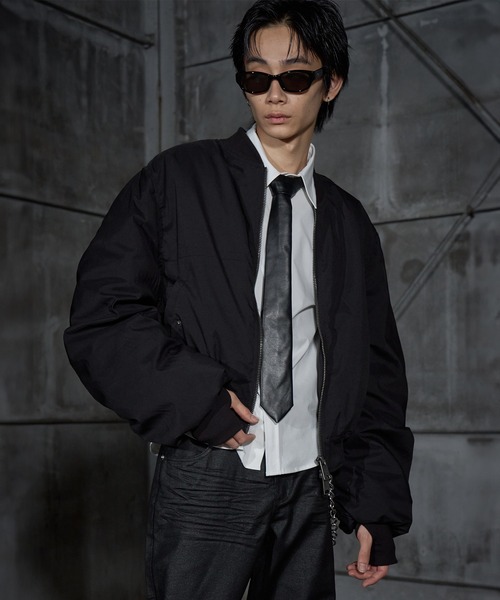 LANDNESS（ランドネス）の「【LANDNESS/ランドネス】Metal Plate Slim Fit Shirt／メタルプレートスリムフィットシャツ（シャツ/ブラウス・メンズ・ホワイト/ブラック/チャコールグレー・S/M/L）」の14枚目の写真