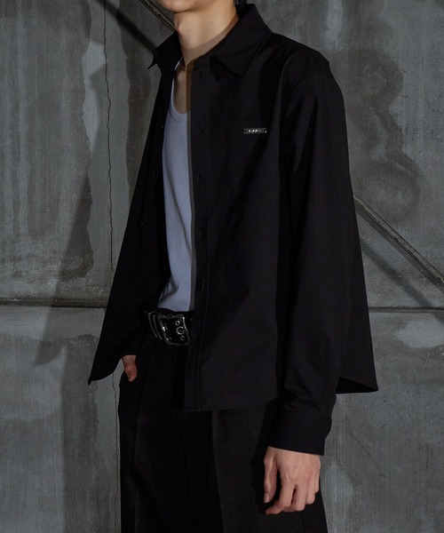 LANDNESS（ランドネス）の「【LANDNESS/ランドネス】Metal Plate Slim Fit Shirt／メタルプレートスリムフィットシャツ（シャツ/ブラウス・メンズ・ホワイト/ブラック/チャコールグレー・S/M/L）」の17枚目の写真