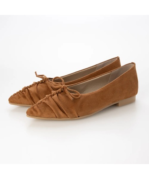 Launa lea(ラウナレア)の「【26秋冬】ソフトシャーリングフラットパンプス(0636)(パンプス・レディース・ブラック系その他/レッド/レオパード/ブラウン・22.0cm/22.5cm/23.0cm/24.0cm/23.5cm/24.5cm/25.0cm)」の19枚目の写真
