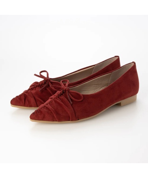 Launa lea(ラウナレア)の「【26秋冬】ソフトシャーリングフラットパンプス(0636)(パンプス・レディース・ブラック系その他/レッド/レオパード/ブラウン・22.0cm/22.5cm/23.0cm/24.0cm/23.5cm/24.5cm/25.0cm)」の15枚目の写真