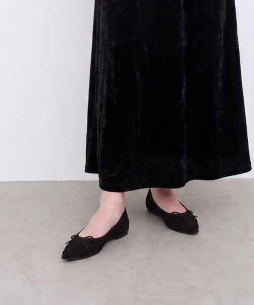 Launa lea(ラウナレア)の「【26秋冬】ソフトシャーリングフラットパンプス(0636)(パンプス・レディース・ブラック系その他/レッド/レオパード/ブラウン・22.0cm/22.5cm/23.0cm/24.0cm/23.5cm/24.5cm/25.0cm)」の9枚目の写真