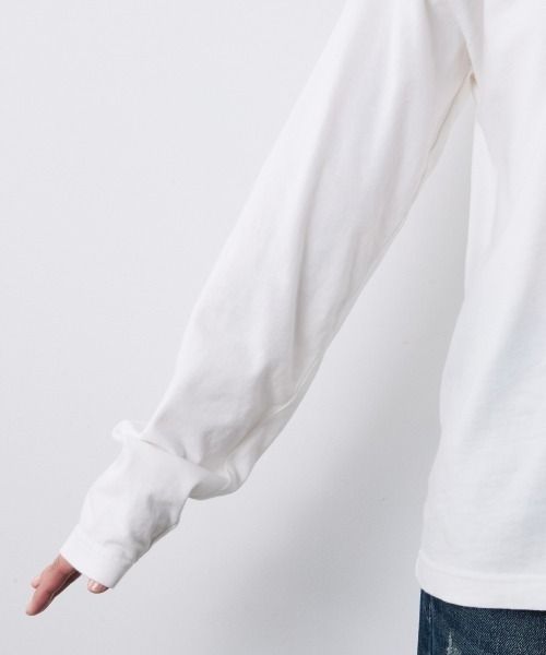 CHIC STYLE(シックスタイル)の「ロゴプリントロングスリーブTシャツ<大きいサイズ有>シックスタイル(Tシャツ/カットソー・レディース・オフホワイト/スミクロ・5L/4L/3L/LL/L/M)」の15枚目の写真