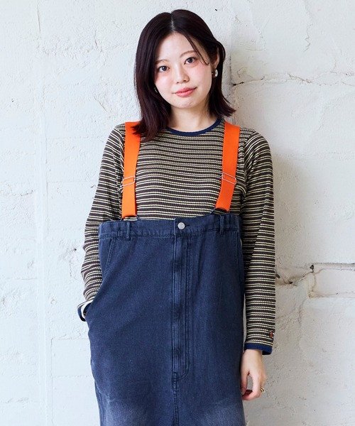 MARKEY'S(マーキーズ)の「ツイストリブBDカットソー/おとな(Tシャツ/カットソー・レディース・ブルー系1/ブラック系1/レッド系1・160)」の8枚目の写真