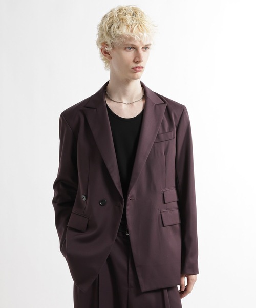 HARE(ハレ)の「【SET UP対応】パワーショルダージャケット(HARE)(テーラードジャケット・メンズ・ブラック/パープル・MEDIUM/SMALL)」の19枚目の写真