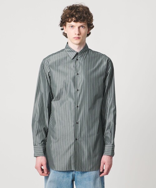 LOEFF(ロエフ)の「<LOEFF>ストライプ レギュラーカラー シャツ MENS(シャツ/ブラウス・メンズ・ケリーグリーン・2/1)」の5枚目の写真