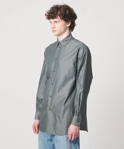 LOEFF(ロエフ)の「<LOEFF>ストライプ レギュラーカラー シャツ MENS(シャツ/ブラウス・メンズ・ケリーグリーン・2/1)」の6枚目の写真