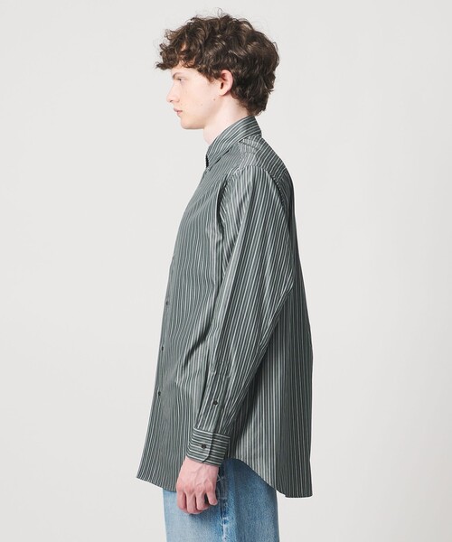 LOEFF(ロエフ)の「<LOEFF>ストライプ レギュラーカラー シャツ MENS(シャツ/ブラウス・メンズ・ケリーグリーン・2/1)」の7枚目の写真