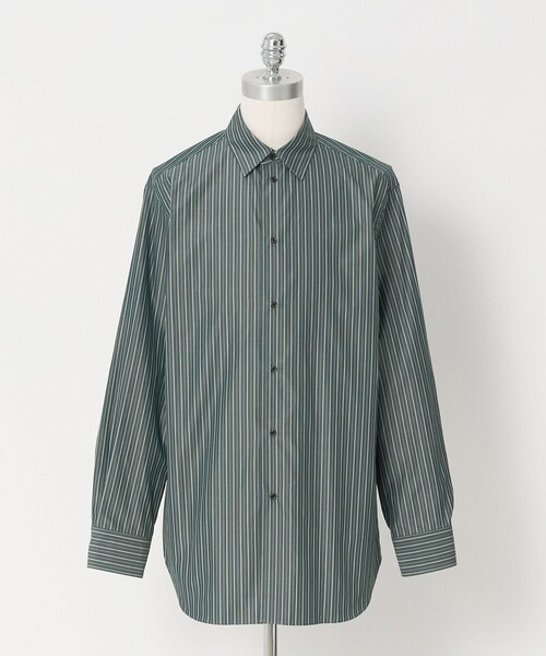 LOEFF(ロエフ)の「<LOEFF>ストライプ レギュラーカラー シャツ MENS(シャツ/ブラウス・メンズ・ケリーグリーン・2/1)」の9枚目の写真