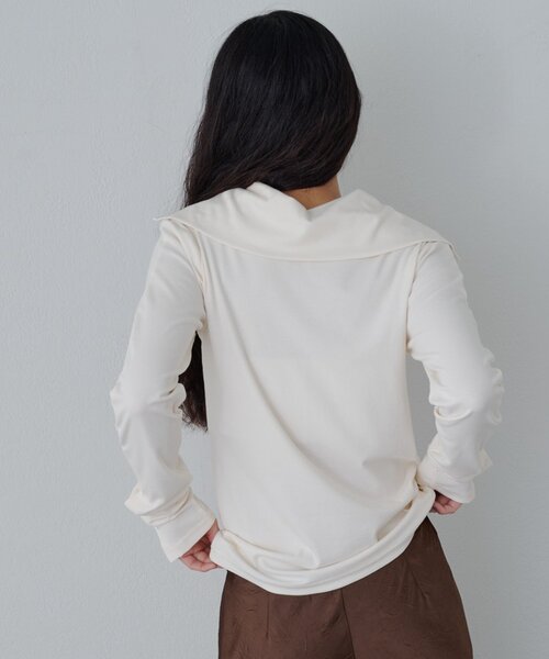 SHENERY(シーナリー)の「リングドットカットソー(Tシャツ/カットソー・レディース・ブラウン/オフホワイト/ミント・FREE)」の10枚目の写真