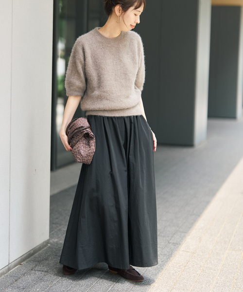 Spick & Span(スピックアンドスパン)の「コットンナイロンタックフレアスカート(スカート・レディース・ブラック/カーキ/マスタード・38/36)」の11枚目の写真