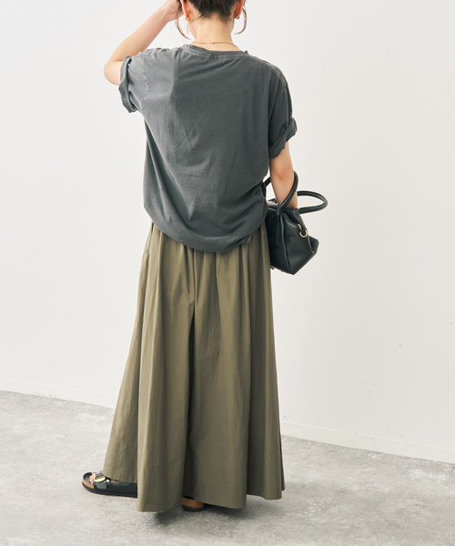 Spick & Span(スピックアンドスパン)の「コットンナイロンタックフレアスカート(スカート・レディース・ブラック/カーキ/マスタード・38/36)」の18枚目の写真