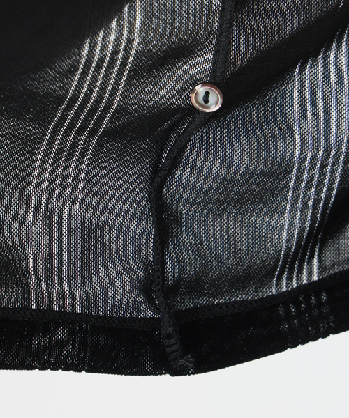 SLOBE IENA(スローブイエナ)の「miller/ミラー SLOBE別注 SHEER ベロアカシュクールトップス(Tシャツ/カットソー・レディース・ベージュ系その他/ブラック・FREE)」の14枚目の写真