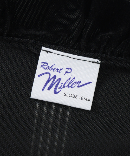 SLOBE IENA(スローブイエナ)の「miller/ミラー SLOBE別注 SHEER ベロアカシュクールトップス(Tシャツ/カットソー・レディース・ベージュ系その他/ブラック・FREE)」の15枚目の写真