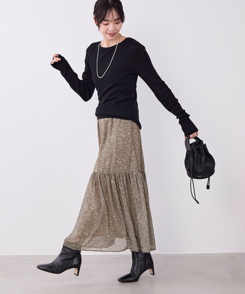 MICA&DEAL（マイカ＆ディール）の「テンセルカシミヤリブニットプルオーバー（ニット/セーター・レディース・グレー/ブラック/オフホワイト・FREE）」の15枚目の写真
