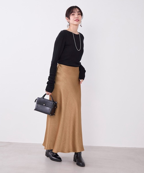 MICA&DEAL（マイカ＆ディール）の「テンセルカシミヤリブニットプルオーバー（ニット/セーター・レディース・グレー/ブラック/オフホワイト・FREE）」の17枚目の写真