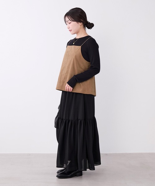 MICA&DEAL（マイカ＆ディール）の「テンセルカシミヤリブニットプルオーバー（ニット/セーター・レディース・グレー/ブラック/オフホワイト・FREE）」の21枚目の写真