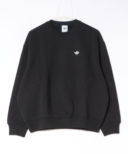 adidas(アディダス)の「ADIDAS ウェア アディダス W ESS OS CREW LONGFLEECE スウェット KT2275 BLACK(スウェット・レディース・ブラック・SMALL/MEDIUM/LARGE/X-LARGE)」の1枚目の写真