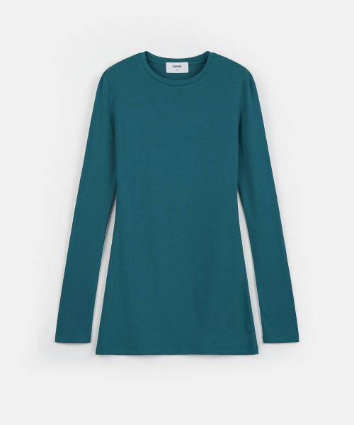 TOFFEE WOMEN(トフィーウィメン)の「W ベーシックドレープロングスリーブ (TEAL BLUE)(Tシャツ/カットソー・レディース・その他・SMALL/MEDIUM/LARGE)」の3枚目の写真