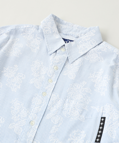 BOTT(ボット)の「BoTT / ボット Flower Striped Shirt(シャツ/ブラウス・メンズ・レッド/ブルー・LARGE/MEDIUM)」の4枚目の写真