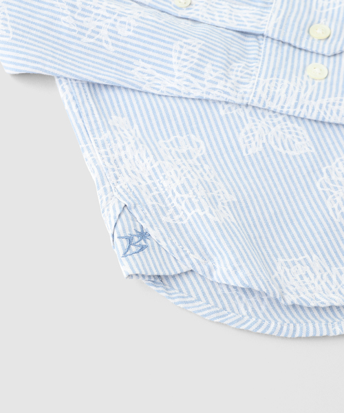 BOTT(ボット)の「BoTT / ボット Flower Striped Shirt(シャツ/ブラウス・メンズ・レッド/ブルー・LARGE/MEDIUM)」の5枚目の写真