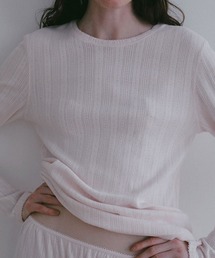 ETRE TOKYO（エトレトウキョウ）の「アイレットクル－ネックロンTee（Tシャツ/カットソー）」