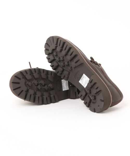 Clarks(クラークス)の「Clarks クラークス CLEYHILL SEAM【本革】メンズシューズ モカシン ワラビー ハラコ調 アニマル柄 ホルスタイン柄(クレイヒルシーム) 26329453 ブラウンコンビ(モカシン/デッキシューズ・メンズ・ブラック・26.0cm/26.5cm/27.0cm/25.5cm)」の3枚目の写真