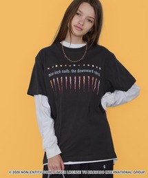 GOOD ROCK SPEED/グッドロックスピード Nine Inch Nails T-Shirts ロゴ ボックスロゴ ヴィンテージ プリント ベーシック カジュアル 2026秋冬 秋服