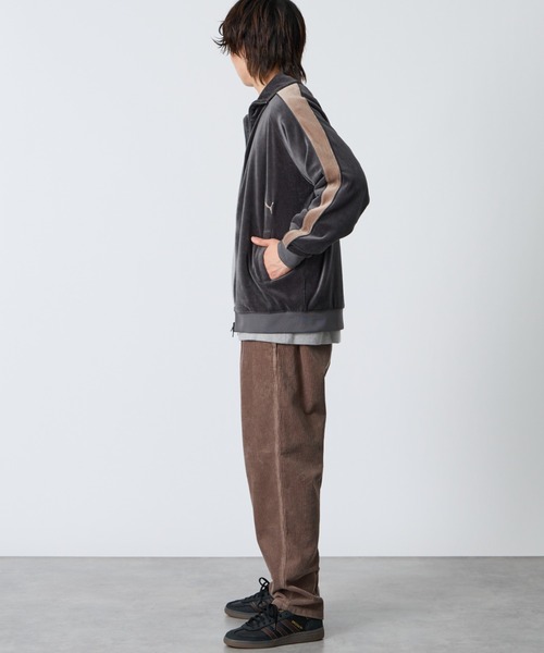 PUMA（プーマ）の「【WEB先行予約】[PUMA/プーマ] 別注 T7 ベロアトラックジャケット（ジャージ・レディース・キャメル/グレー・XS/S/M/L/XL）」の12枚目の写真