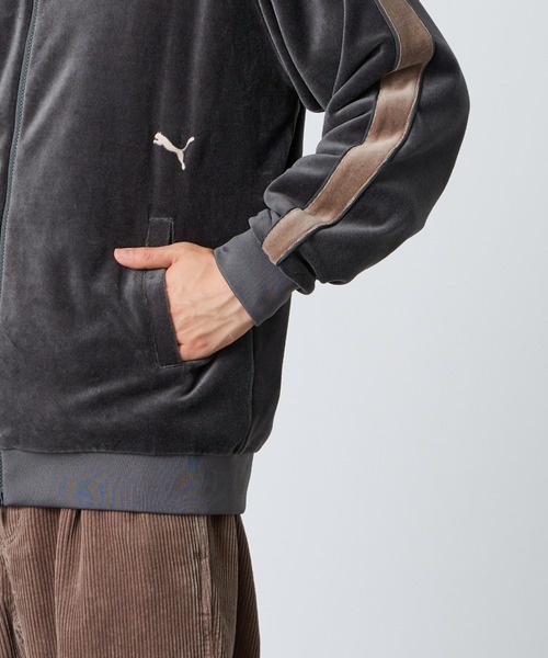 PUMA（プーマ）の「【WEB先行予約】[PUMA/プーマ] 別注 T7 ベロアトラックジャケット（ジャージ・レディース・キャメル/グレー・XS/S/M/L/XL）」の15枚目の写真
