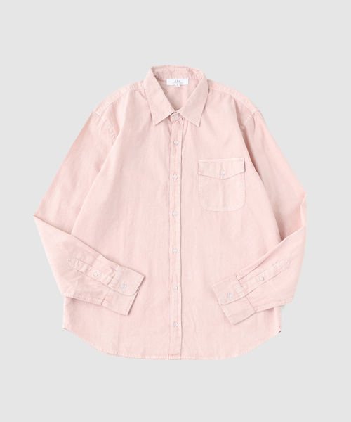 SAVE KHAKI UNITED(セーブカーキユナイテッド)の「SAVE KHAKI UNITED / コットン ヘンプ ピグメント ダイ ワーク シャツ(シャツ/ブラウス・メンズ・ダークブルー/ピンク・X-LARGE/LARGE/MEDIUM)」の2枚目の写真