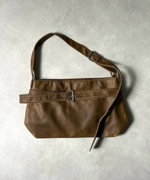 【Chikashitsu +】vintage eyelet buckle shoulder bag / 【チカシツプラス】ヴィンテージアイレットバックルショルダーバッグ