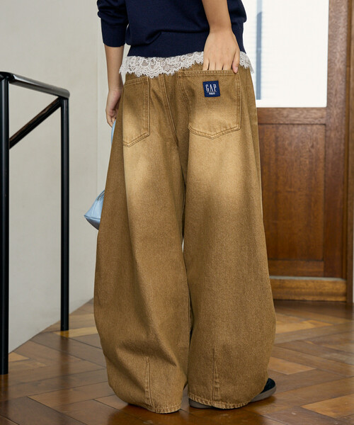 GAP(ギャップ)の「PUBLUX × GAP/ギャップ <セットアップ対応>別注 カーブパンツ 限定展開(デニムパンツ・メンズ・インディゴブルー/ブラック/キャメル/レオパード・LARGE/SMALL/MEDIUM)」の14枚目の写真