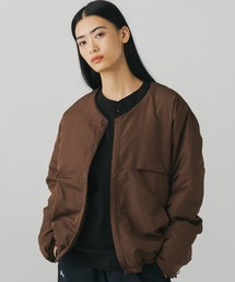 +phenix（プラスフェニックス）の「+phenix(プラスフェニックス)PADDED LINER JACKET / 中綿入りライナージャケット（ノーカラージャケット）」