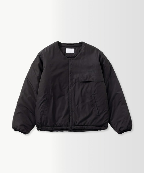+phenix(プラスフェニックス)の「+phenix(プラスフェニックス)PADDED LINER JACKET / 中綿入りライナージャケット(ノーカラージャケット・メンズ・グレー/ブラウン/ブラック・M/L)」の8枚目の写真