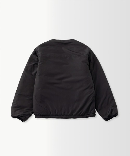 +phenix(プラスフェニックス)の「+phenix(プラスフェニックス)PADDED LINER JACKET / 中綿入りライナージャケット(ノーカラージャケット・メンズ・グレー/ブラウン/ブラック・M/L)」の9枚目の写真