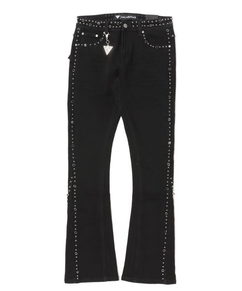 VALABASAS(ヴァラバサス)の「VALABASAS-“MITE”JET BLACK(デニムパンツ・メンズ・ブラック・L/S/M)」の1枚目の写真