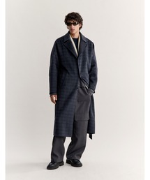MAISON KITSUNÉ グレー チェスターコート Maison Kitsune｜メゾンキツネのジャケット/アウター通販 - ZOZOTOWN