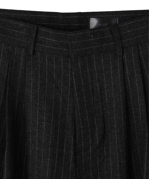 SIS（エスアイエス）の「SIS/エスアイエス/STRIPE SLACKS（スラックス・レディース・ブラック・M/L）」の3枚目の写真